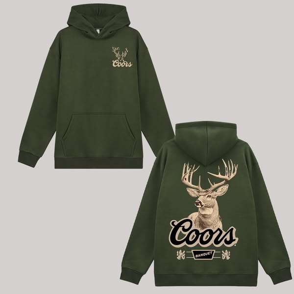 Coors Banquet Printed Fleece-lined Unisex Hoodie Dark Olive Green-XL$46.99https://www.nexriv.com/products/coors-banquet-printed-fleece-lined