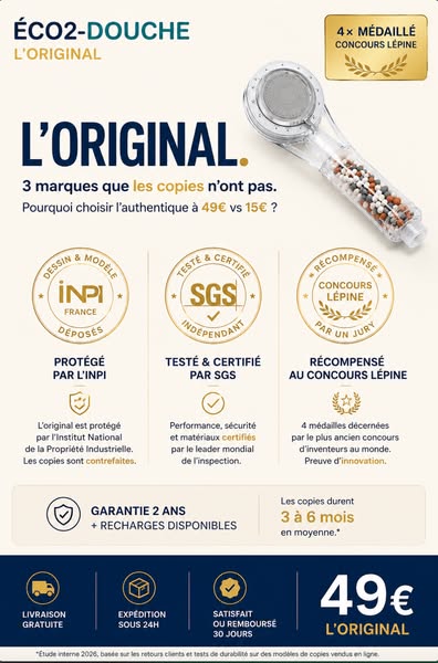 L'Original français · 49€ vs copies à 15€
