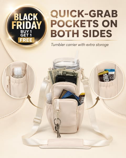 A Bottle Sling With Pockets Where You Need Them