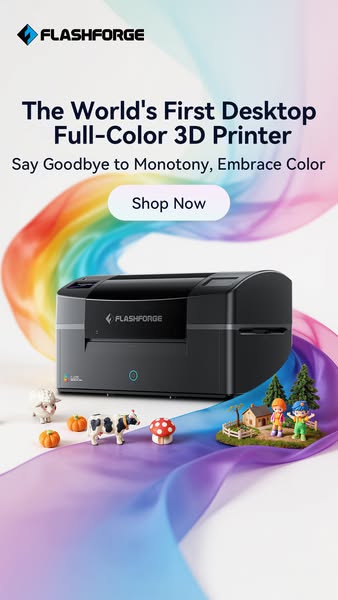 Flashforge CJ270—— Millions of Colors,One Print.The Desktop Full-Color3D Printer with Al Modeling