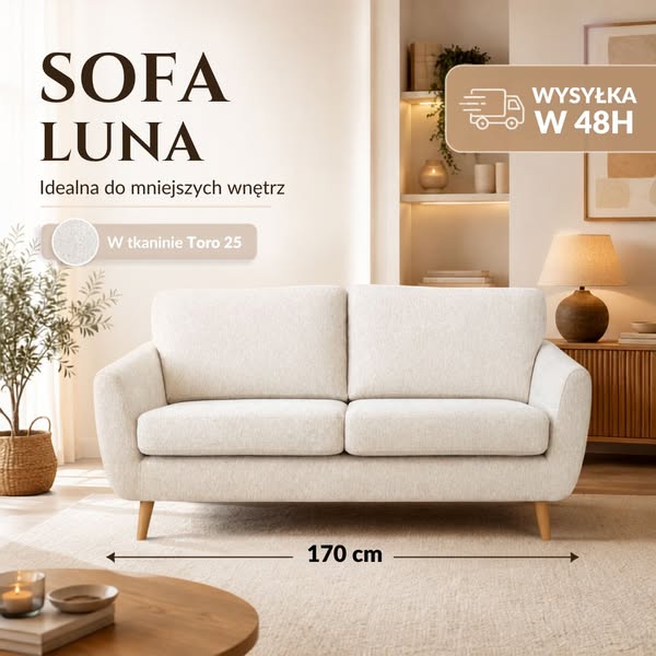 Sofa LUNA – wysyłka w 48h