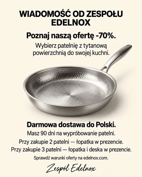 Gotuj zdrowo, bez chemicznej powłoki