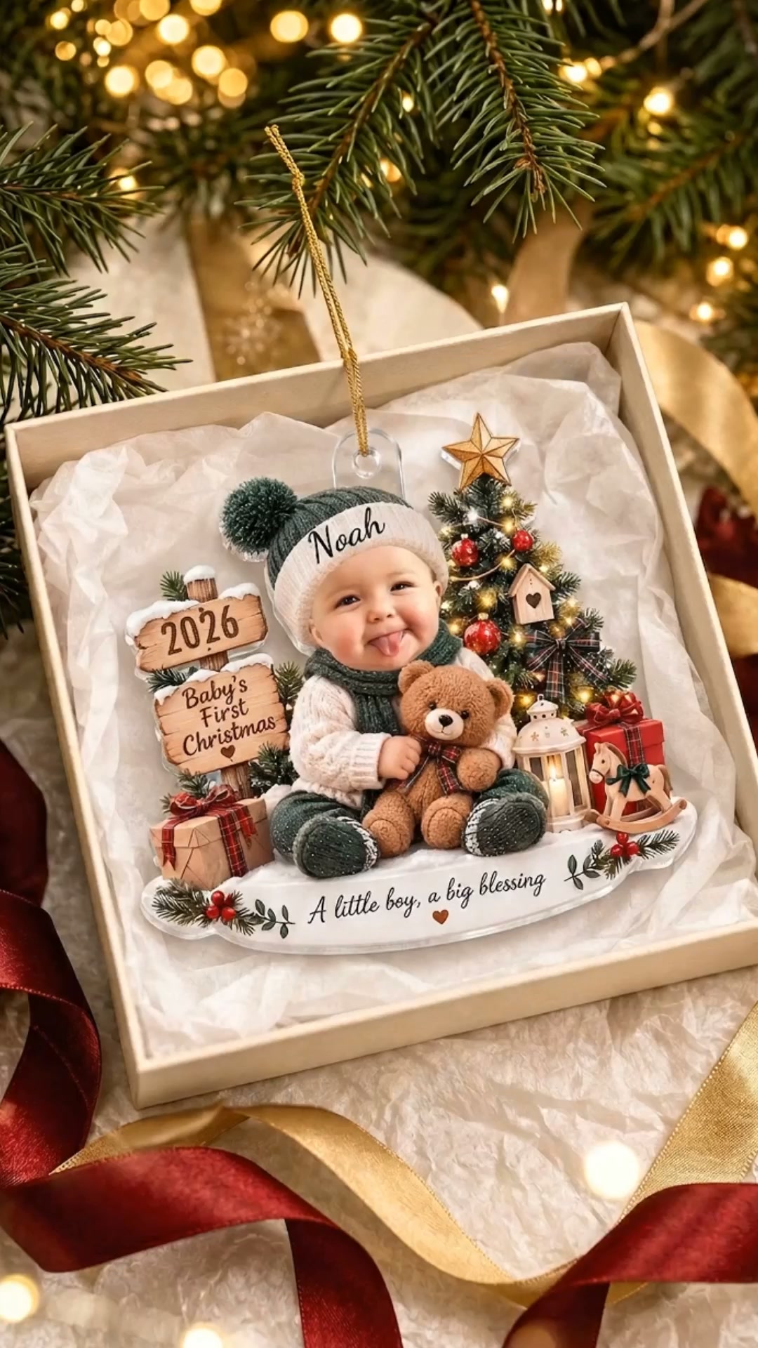 Personalized Baby’s First Christmas Ornament
