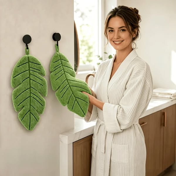 Tropical Leaf Hand Towel