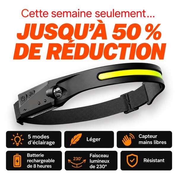 50 % SUR LA 2E LAMPE + LIVRAISON OFFERTE