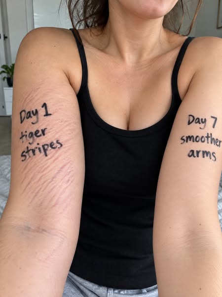 The Viral Gold Gel I Use On My Stretch Marks