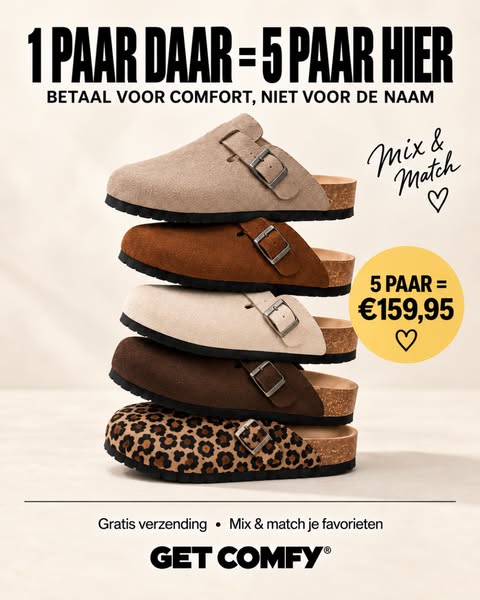 Bespaar 40% op de virale Comfy Clogs