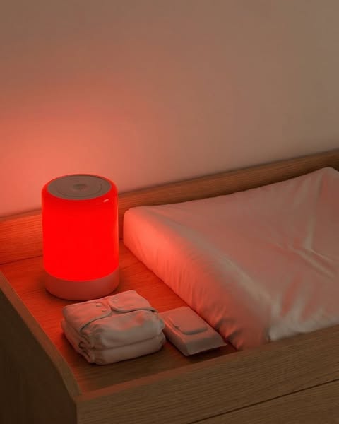 Not a red bulb. A 670nm lamp made for night feeds.