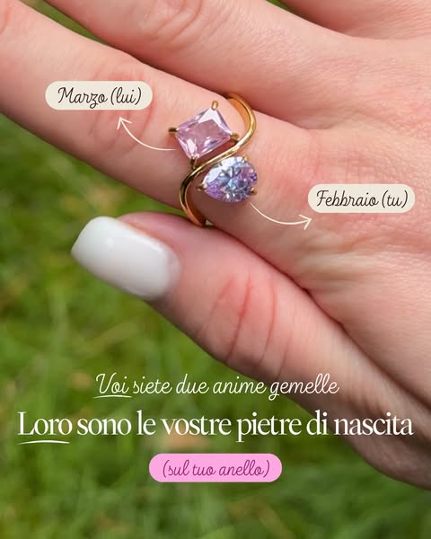 Un anello di poche parole, ma quelle poche sono per voi due