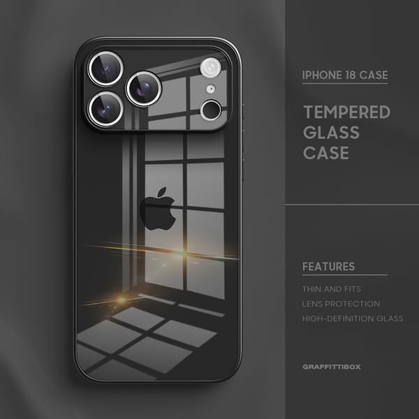 iPhone 18 Series Tempered Glass Phone Case