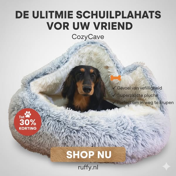 CozyCave – Ultieme comfortplek voor jouw hond﻿​