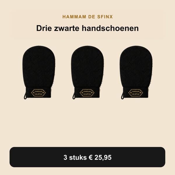 Drie zwarte handschoenen | 3 stuks € 25,95