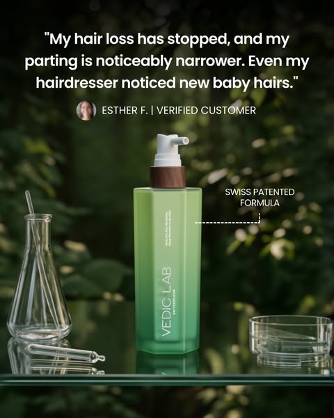 Up to 83% less hair loss