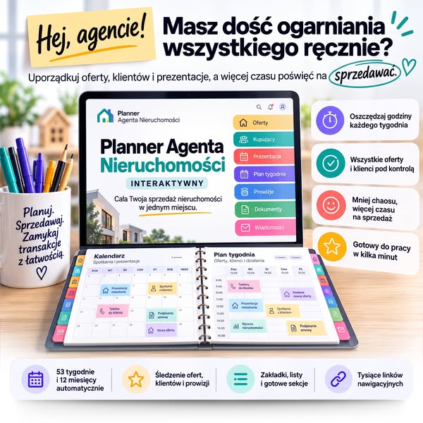 Cała praca agenta w jednym planerze