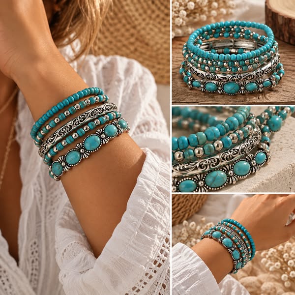 Cinque bracciali, un solo look