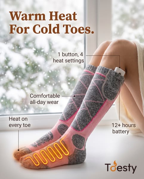 50% Off Launch Price | Toesty Heated Socks