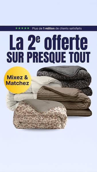 La 2ème couette offerte