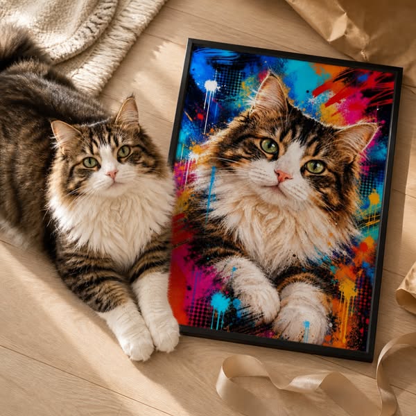 Jouw Kat. Maar Dan Als Kunstwerk.