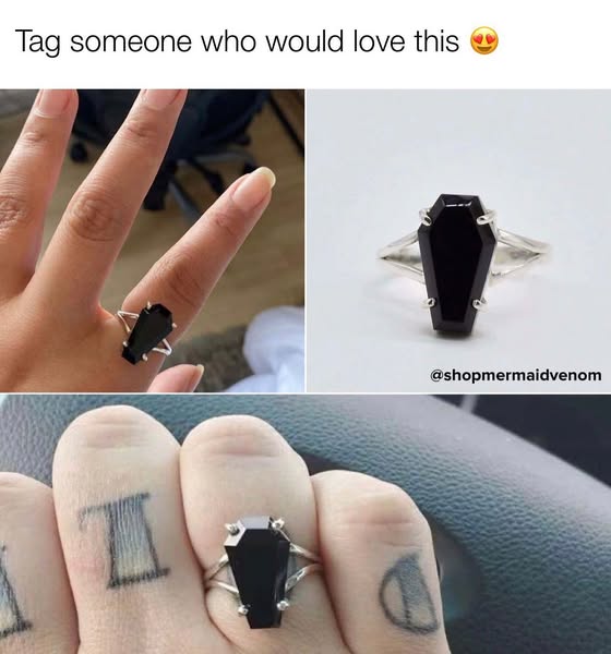 Vampire Coffin Ring - Mermaid Venom