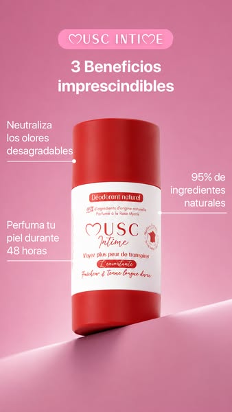Mi secreto para una frescura diaria de 48h - Musc Intime