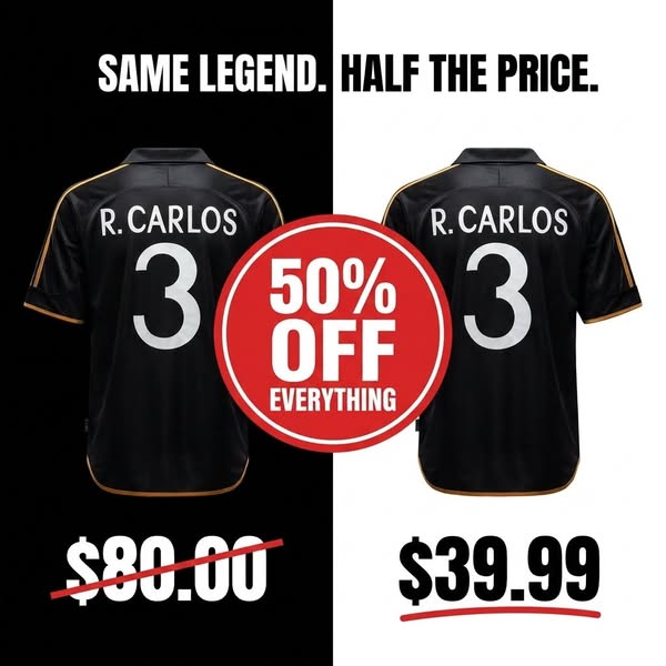 World Cup Season · 50% Off Retro Kits