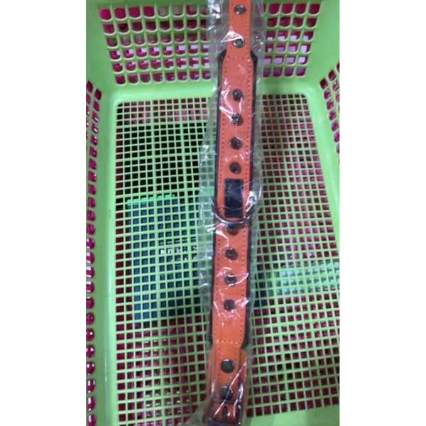 Leather Dog Collar with Bandana Adjustable Pet Neck Strap
