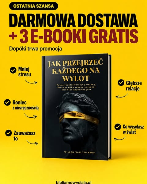 Darmowa dostawa + 3 e-booki, jeszcze tylko teraz