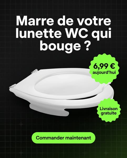 Lunette WC Clipsable Sans Vis