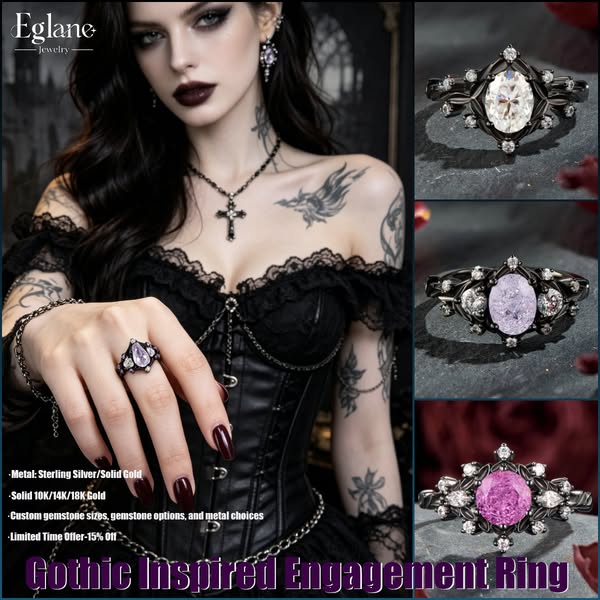 Vintage Gothic Inspired Engagement Rings