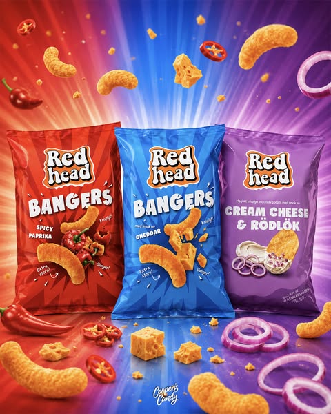 Upptäck Redheads nya snacks!