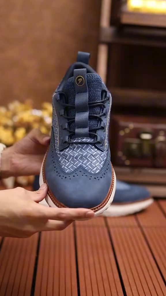 Experience Unmatched Comfort and Style: These Men’s Lace-Up Brogue Sneakers are crafted to provide both comfort and sophistication, perfect