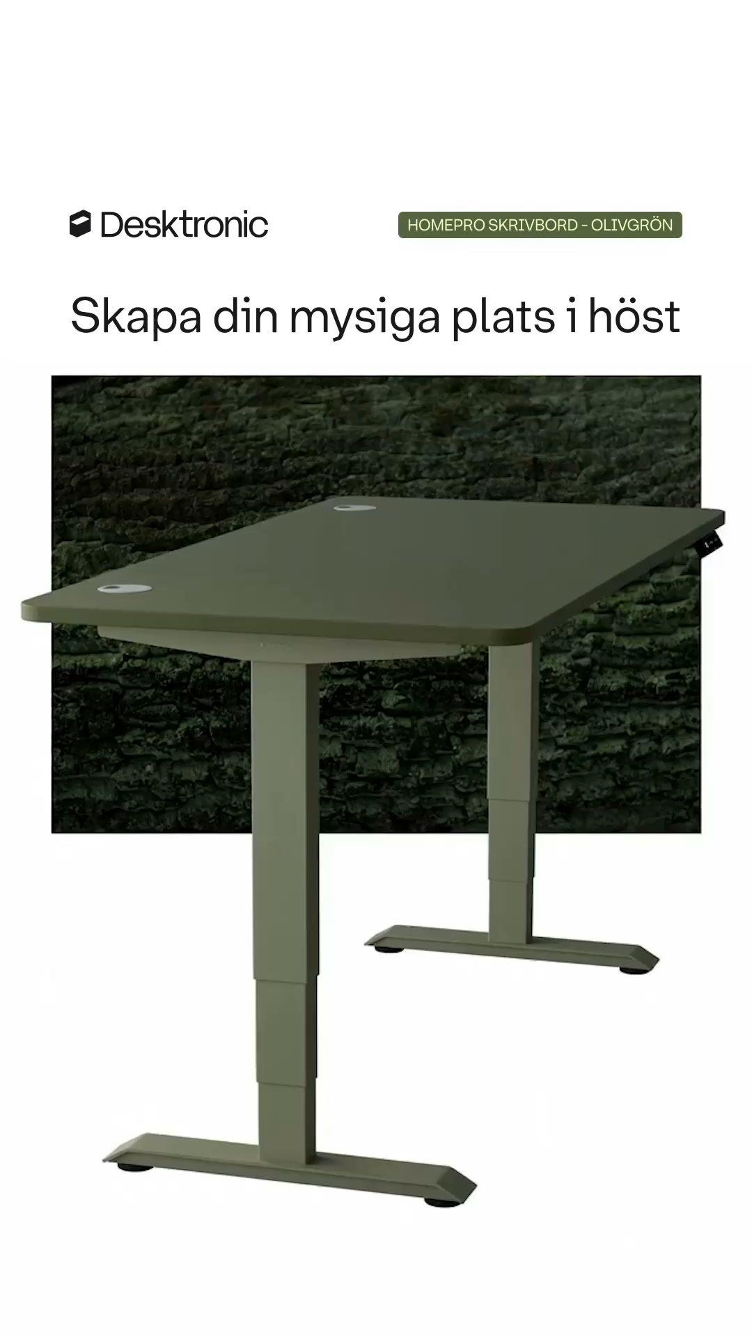 Mysig höst. Nytt skrivbord.