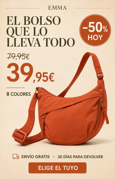 −50% en el bolso que lo lleva todo