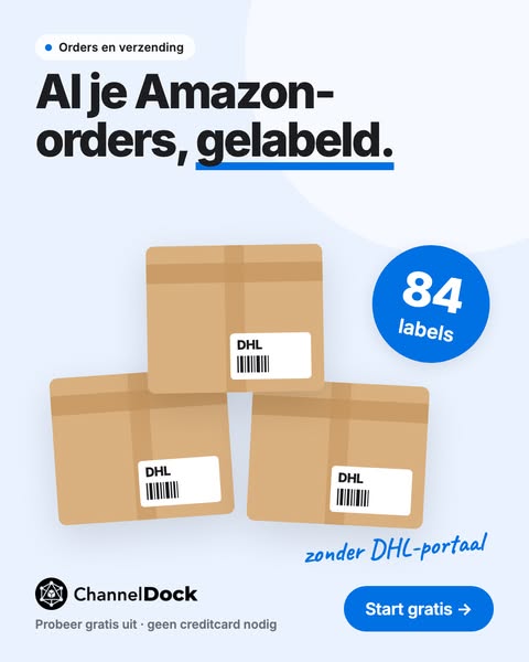 DHL labels voor Amazon orders