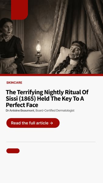 The terrifying nightly ritual of Sissi (1865) held the key to a perfect face