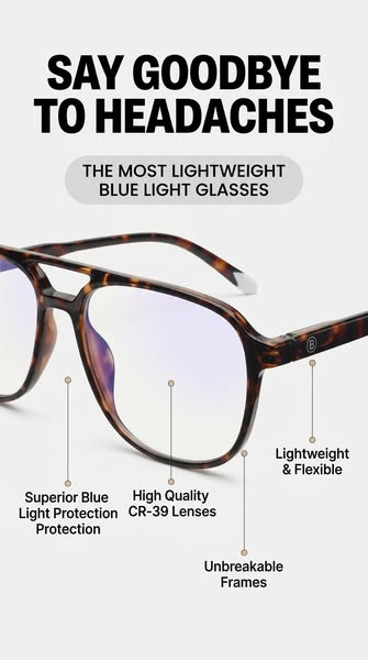 Blue Light & 100% UVA / UVB Protection