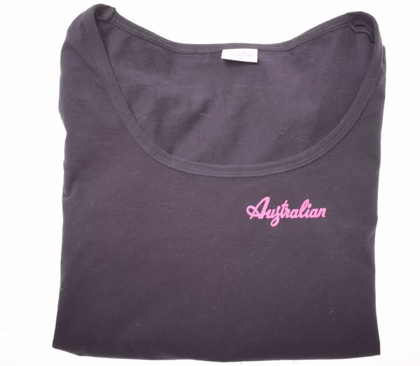 AUSTRALIAN L'ALPINA Girls T-Shirt Top 2-3 Years Black Cotton