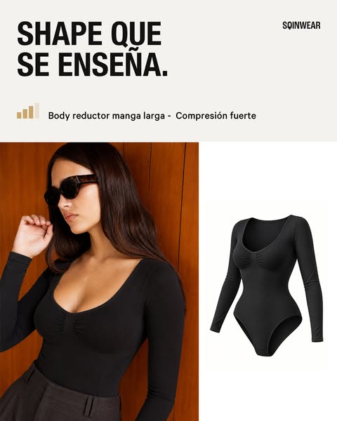 Descubre el Body Reductor manga larga >