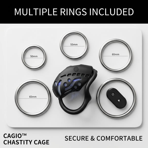 Cagio™ Intelligent Remote Control Chastity Cage