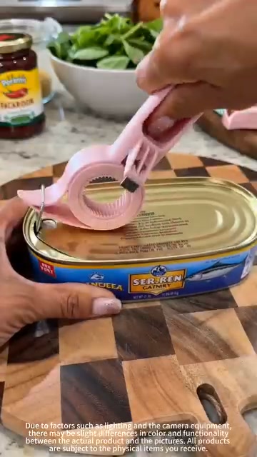 4-in-1 Bottle Opener – Caps, Corks & Jars With One Tool