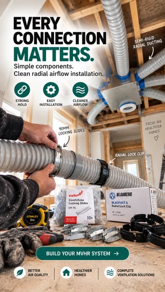 Radial Ducting for MVHR Systems