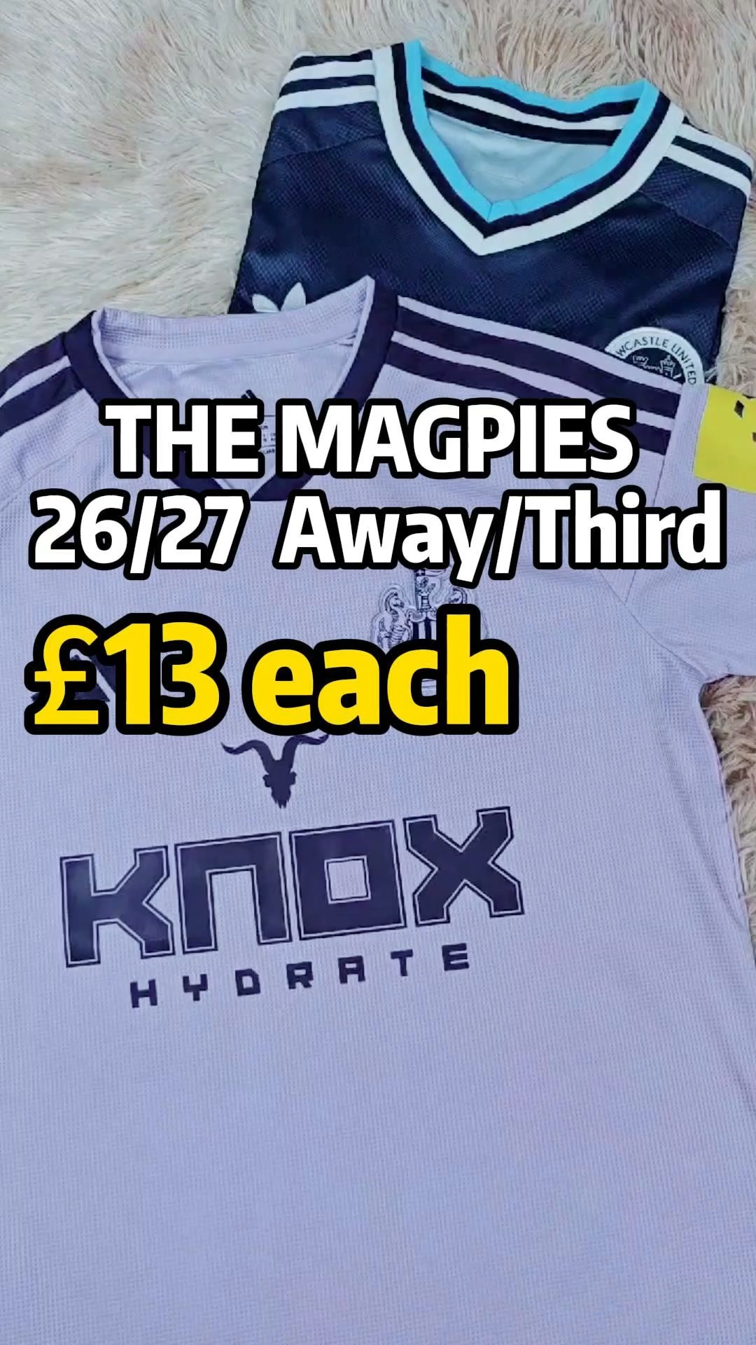 The Magpies 26/27 Away & Third