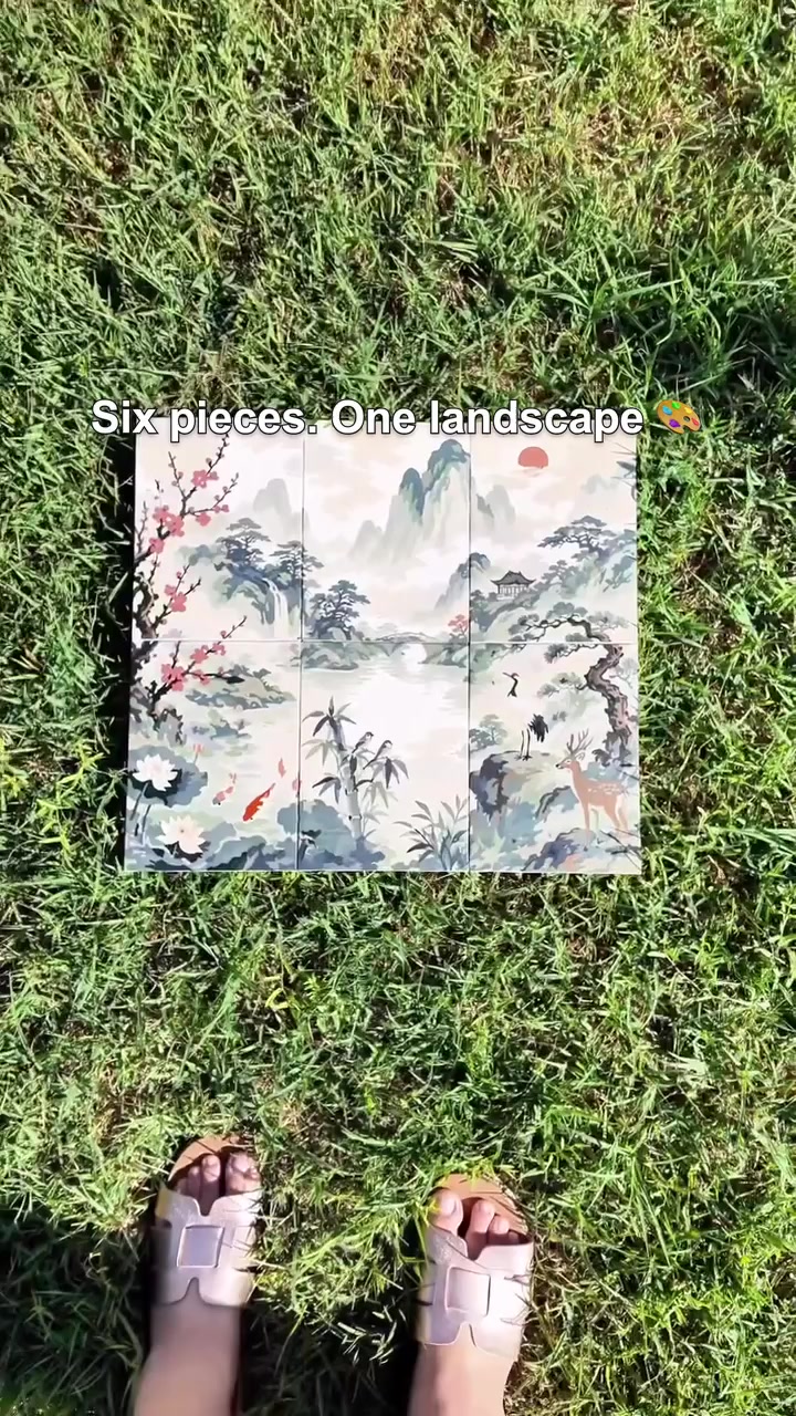 Six Small Paintings. One Artwork.
