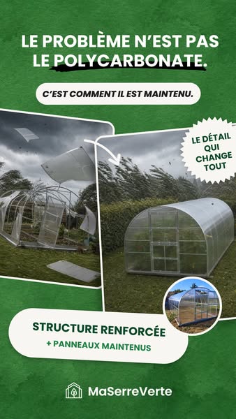 Résiste au vent jusqu’à 180 km/h