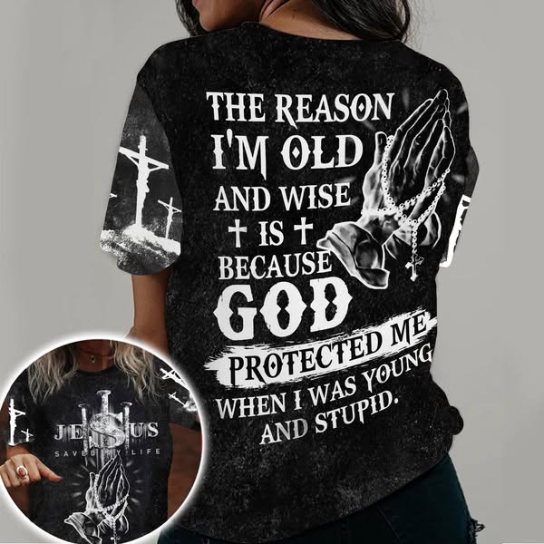 God Protected Me When I Was Young - Inspirational Christian 3D All Over Print T-Shirt And Hoodie, Gifts For Christian, Jesus hoodie, Jesus T