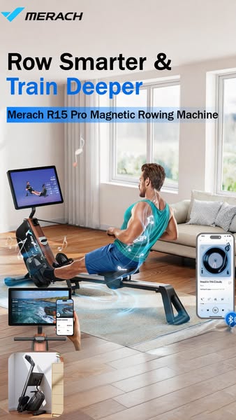21.5” HD Screen Rower