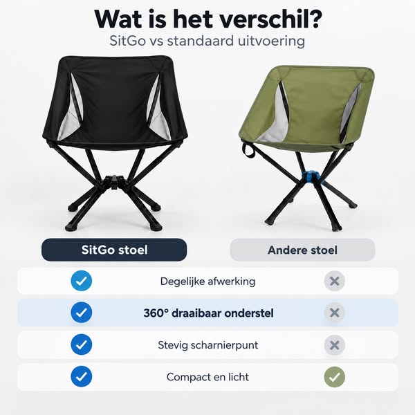 Er is niet altijd een bankje. Wel een SitGo™.