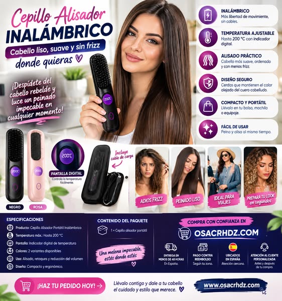 ¡CABELLO MÁS LISO Y CON MENOS FRIZZ!