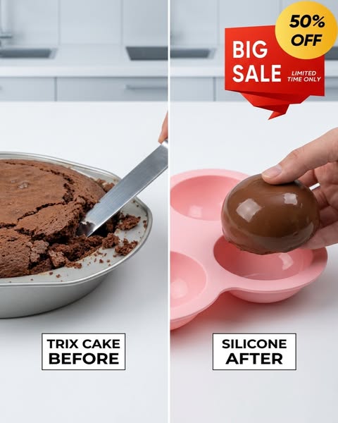 4-Cavity Silicone Mousse & Cake Mold