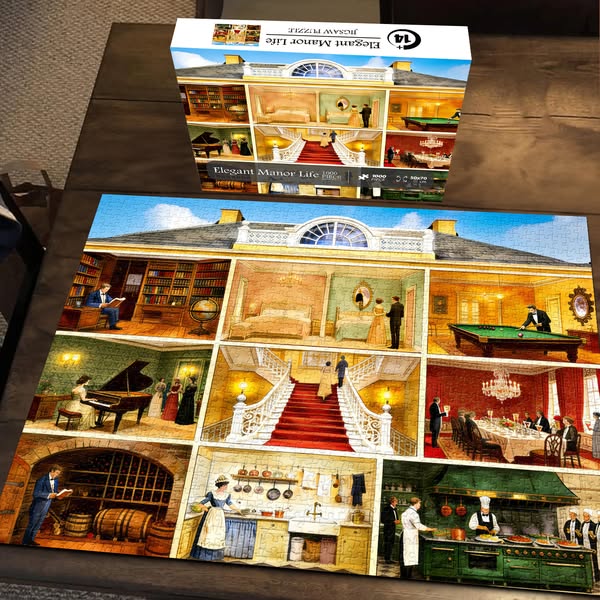 Elegant Manor Life Jigsaw Puzzle 1000 Pieces